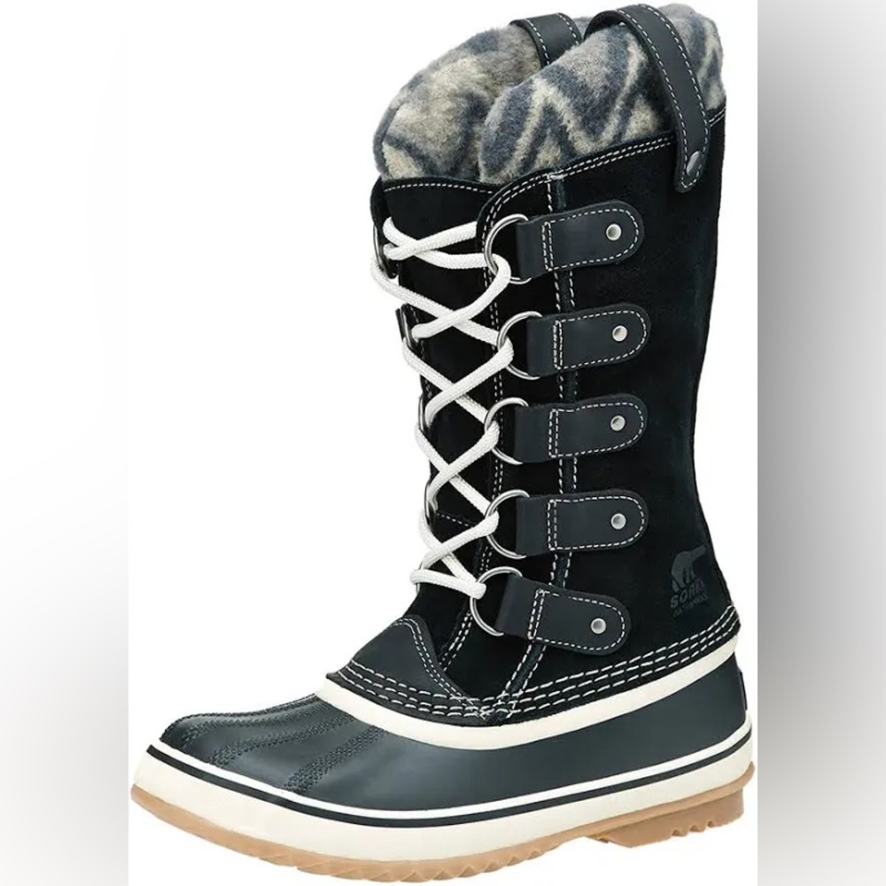 Sorel Joan of Arctic boot with chevron fleece trim